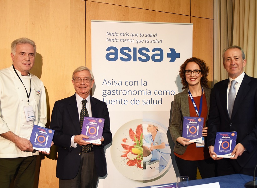 ASISA reúne en un libro 14 menús para personas con diabetes elaborados por los mejores cocineros españoles