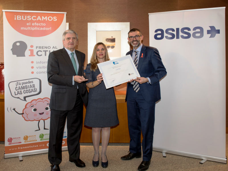 ASISA recibe un reconocimiento por su compromiso con la prevención del ictus