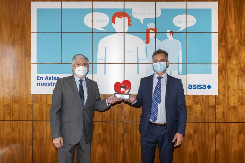 ASISA recibe la distinción “España en el corazón” por su contribución a la lucha contra el coronavirus