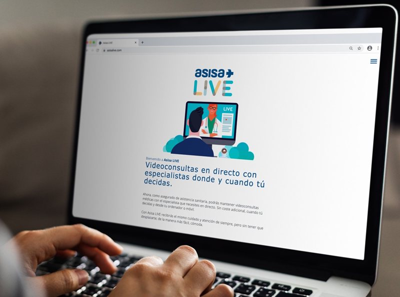 ASISA lanza su nuevo servicio  de telemedicina, Asisa LIVE